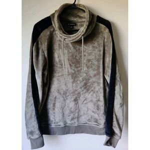 INC INTERNATIONAL CONCEPTS Green Tea Leaf Super Soft Fleece Funnel Sweatshirt M